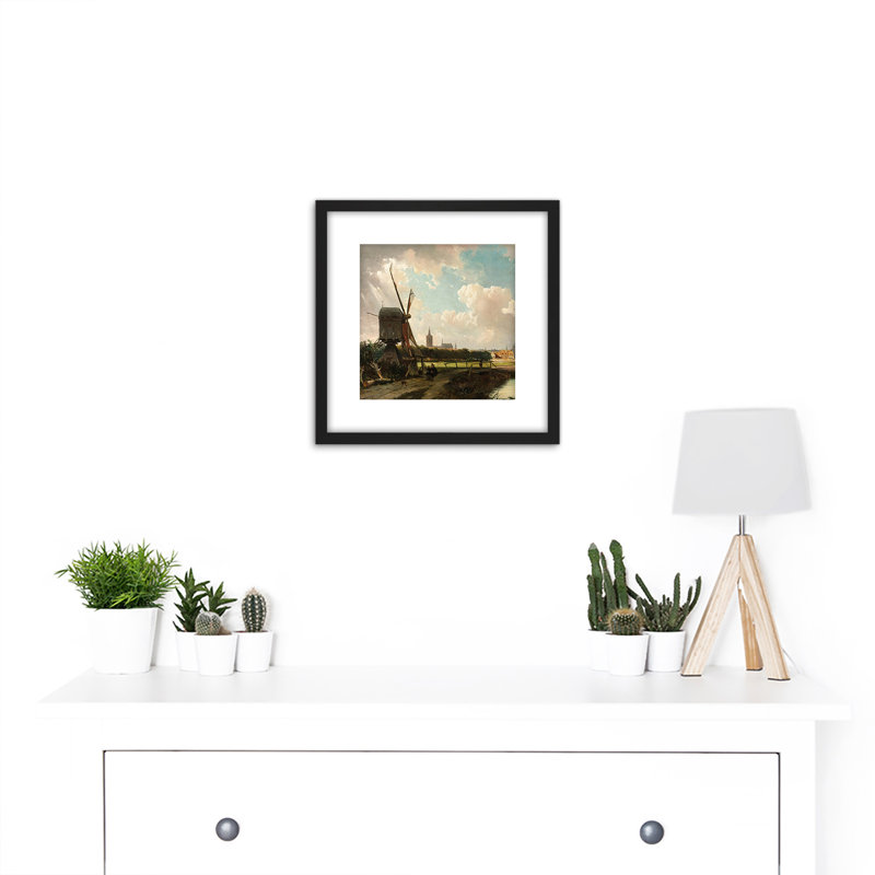 Springer View Of Hague From Delftsevaart - Single Picture Frame Painting