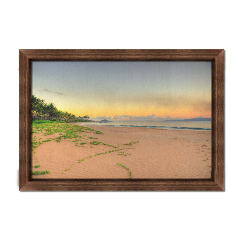 Keawakapu Beach par Kelly Wade. Impression sur papier - Montée et encadrée, image, H 44 po x l 64 po