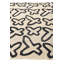 Tapis noir et blanc 8 x 10