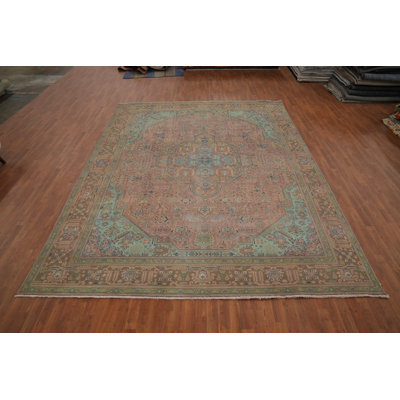 Pink Geometric Traditional Area Rug 10x13