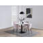 Baskas Round Marble Top Metal Base Dining Table-1092166297