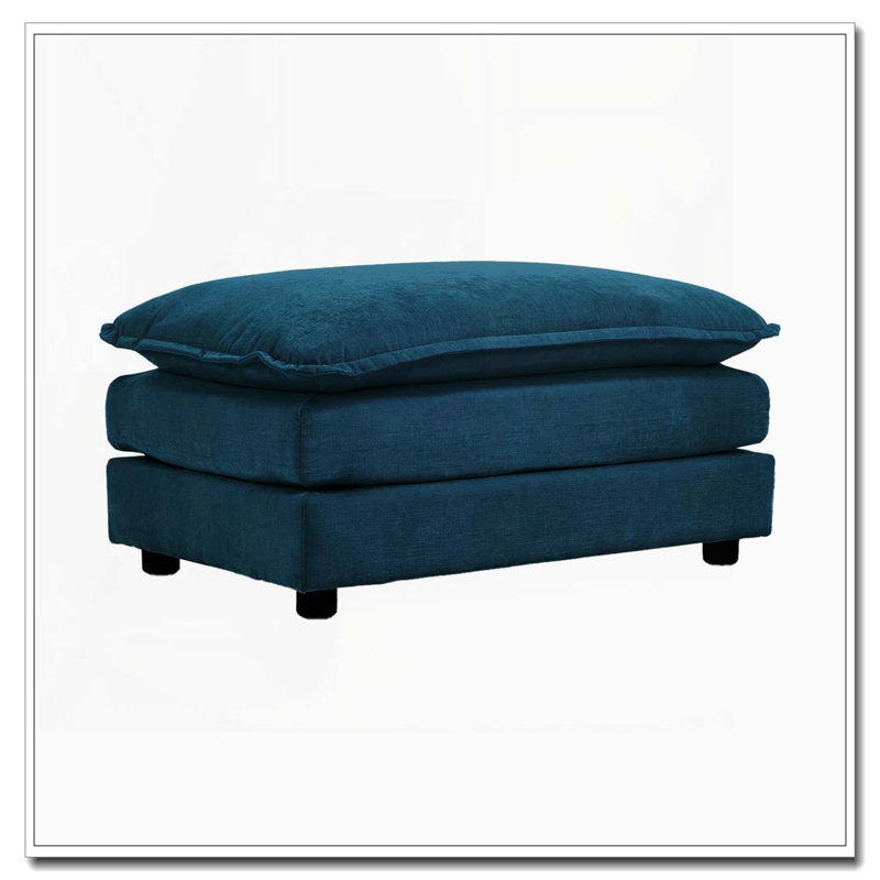 Repose-pieds modulaire en chenille pour canapé