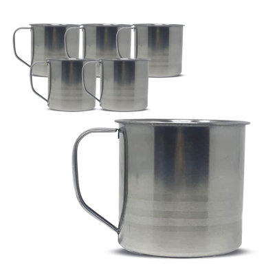 Paquet de 6 tasses à café de camping incassables 16 oz, 16 oz chacune