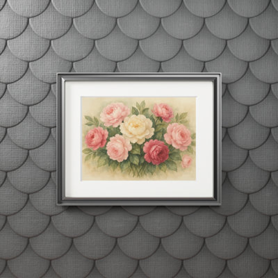 Clinger Single Picture Frame Print
