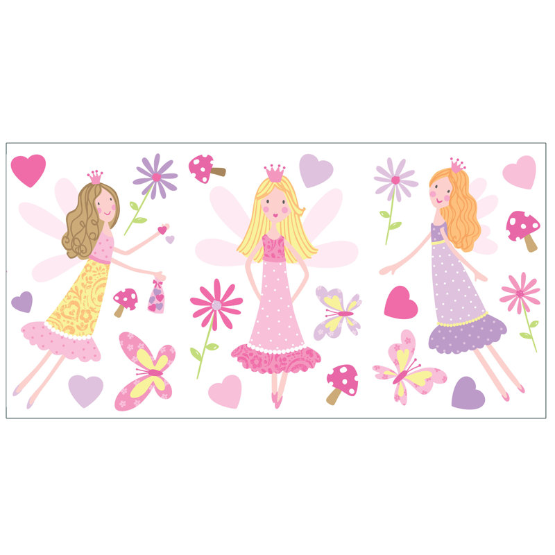 Fun4walls fairy garden sticker mural