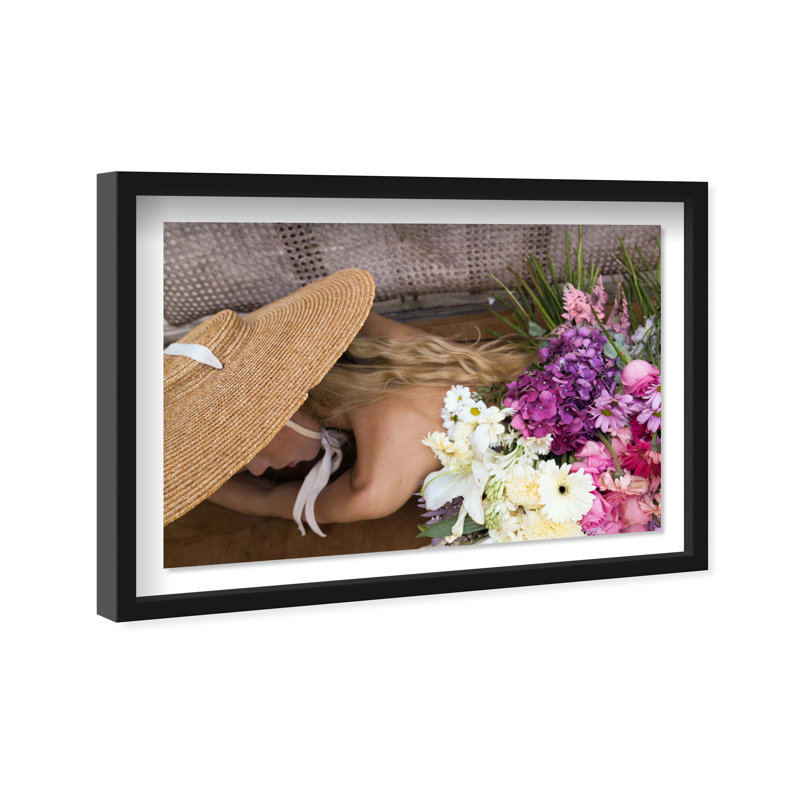 Pretty Bloom Canvas Floral & Botanical Print by Oliver Gal, 11.5"H x 16.5"W, Black Frame