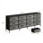 70.8" 12 Drawer Fabric Dresser TV Stand for Up to 80" TV with Wood Top-1844831079