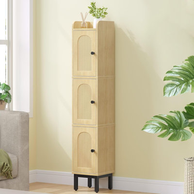 Armoire de rangement mince pour salle de bain, organisateurs de salle de bain étroits et rangement avec 4 pieds réglables, rangement pour salle de lavage pour petit espace, cuisine, salon