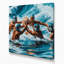 Sports nautiques, water-polo, art mural bleu-1316015928