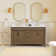 Burdick 60'' Double Bathroom Vanity with Engineered Marble Top
