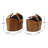 Leather Handmade Box Style Single Slot Magazine Holder with Detail Stitching and Curved Handles