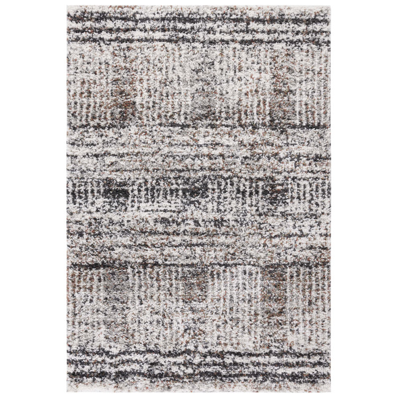 Jericho Shag Performance Abstract Rug, Rectangle 4' x 6'