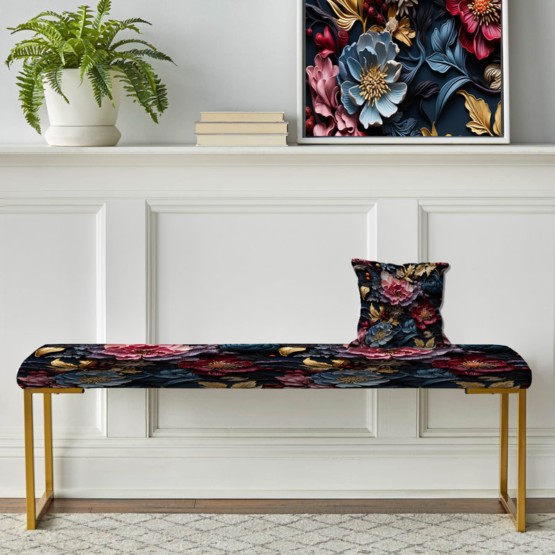 Banc rembourré or, Enigma Moody Patterns