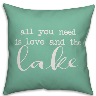  Coussin intérieur / extérieur All You Need is Love and the Lake