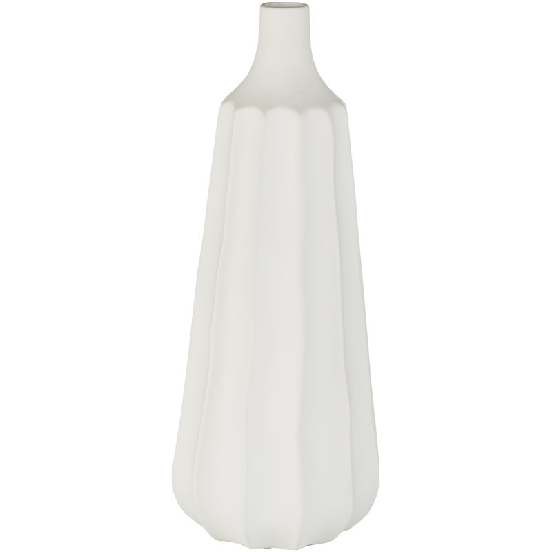 Ivory 17'' Ceramic Table Vase, Ivory