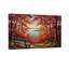 Plantes et fleurs, forêt d'automne, banc, vue sur le lac, peinture-878454881-878454886-878454909