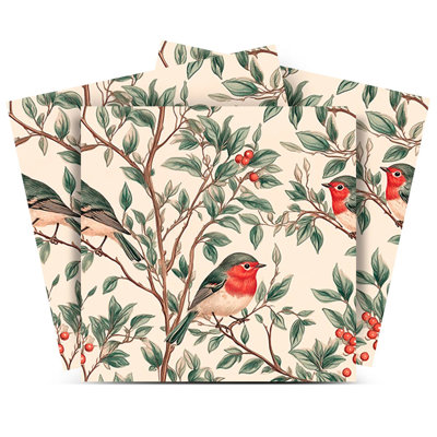 5" x 5" Bird Vinyl Peel and Stick Mosaic Tile (Set of 24)