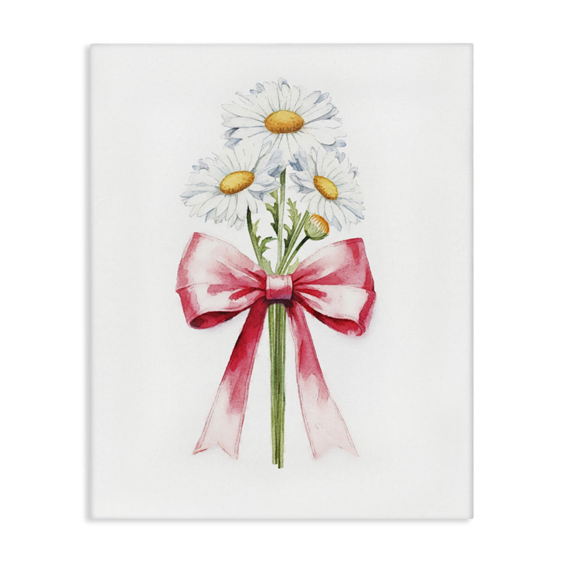 «Daisy Swathed Ribbon Canvas» par Amanda Greenwood, H 40 po x l 30 po