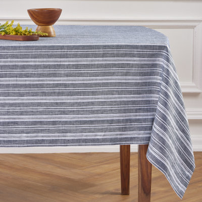 Chelsea Stripe - 100% Pure Linen Tablecloth