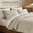EVERGRACE Channel Stitch 100% Cotton Quilt Set, Pre-Washed Cotton Sateen Coverlet Bedspread, 3-Piece Soft & Breathable Bedding Set With 2 Shams For All Seasons-124555133-124555139