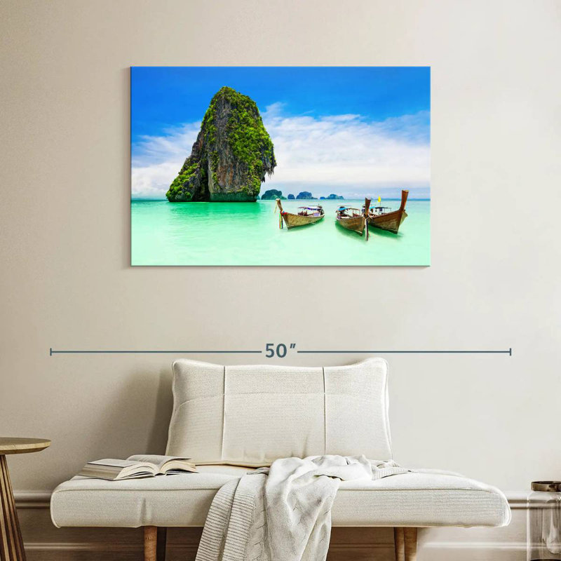 Mehar Boats At Krabi Island, 26" H x 39" W