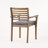 Tinnin 6-Person Acacia Wood Oval Outdoor Dining Set with Cushions-1329997216