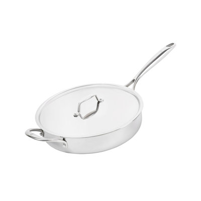 4 Quarts Stainless Steel (18/10) Saute Pan with Lid