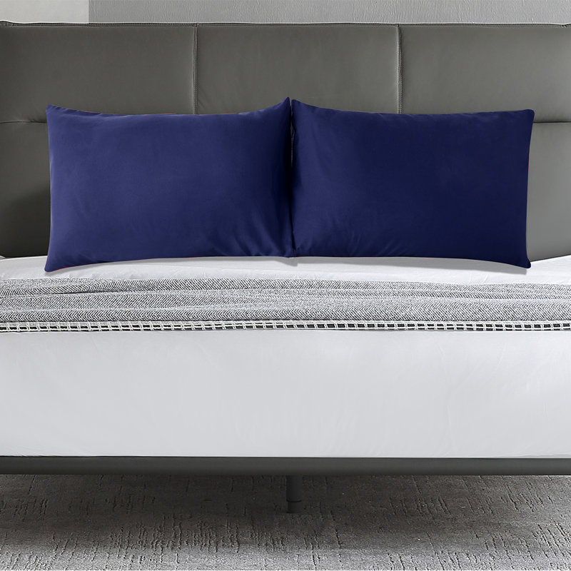 Annaley Soft Microfiber Pillowcase  (Set of 2), Queen, Blue