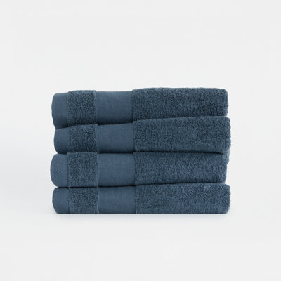 4-Pack Hand Towel Set - 100% Cotton