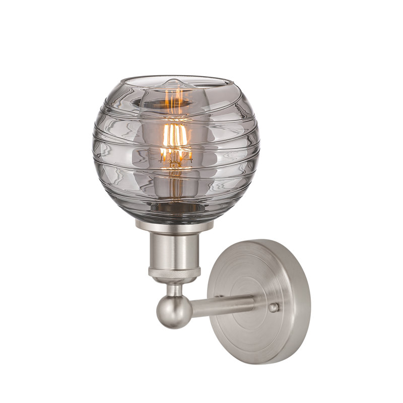 Plafonnier semi-encastré 1 lumière 6SM, Nickel satiné brossé