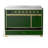 Majestic III Series 48 Inch Induction Range with 6 Induction Elements in Emerald Green (Brass Trim)-124828825-124828826