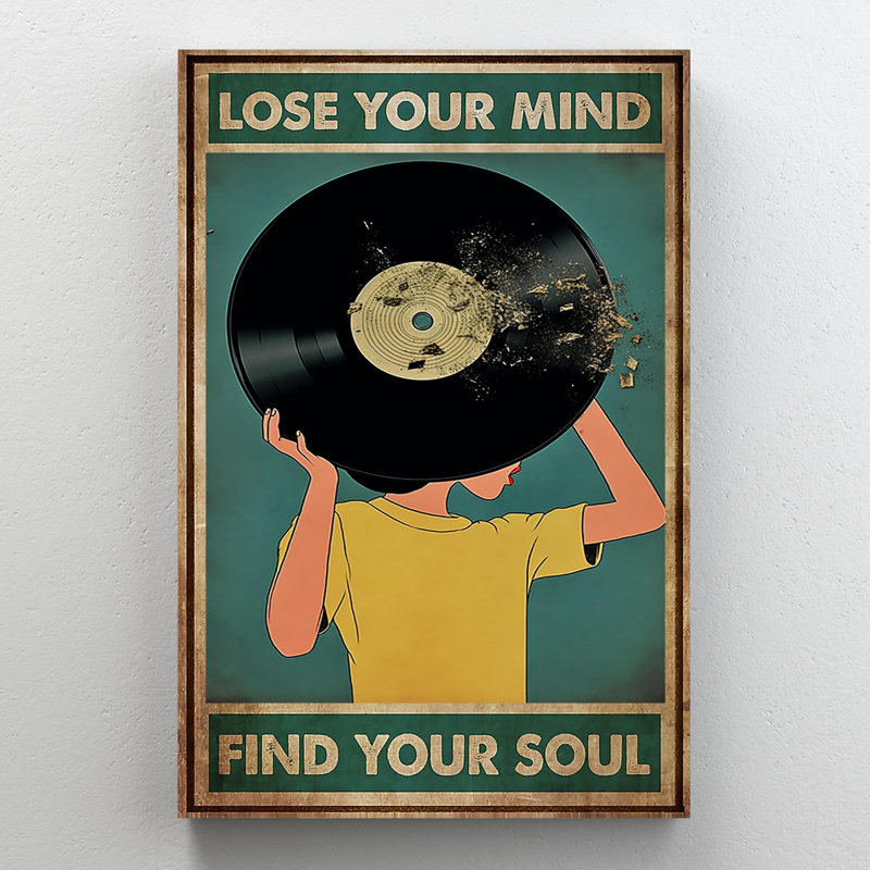 Impression sur vinyle, "Lose Your Mind" - 1 pièce, H 36 po x l 24 po x P 1,25 po