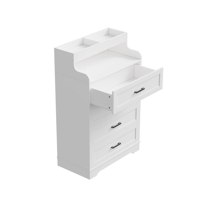 Solid Wood 73 cm W Chest of 4 Drawers