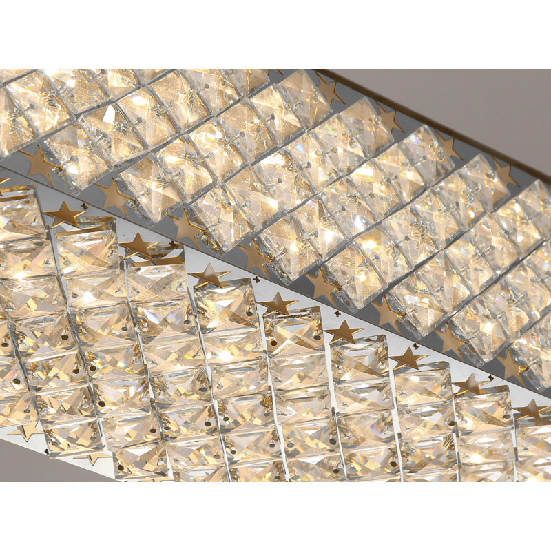 Lustre en cristal Glam, Argent argent