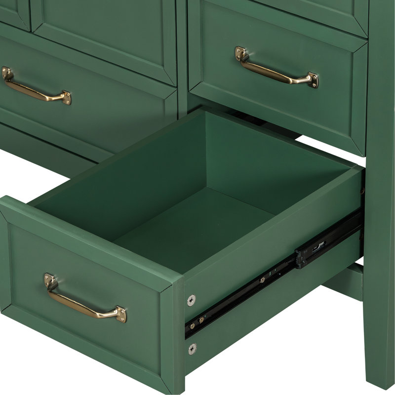 Meuble-lavabo simple 34,93 po, Vert