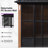 PURPLE LEAF 12' X 24' Sunroom Patio Hardtop Gazebo Double Top Galvanized Steel Screen House Aluminum Sun Room Outdoor Solarium for Garden Backyard-122817695