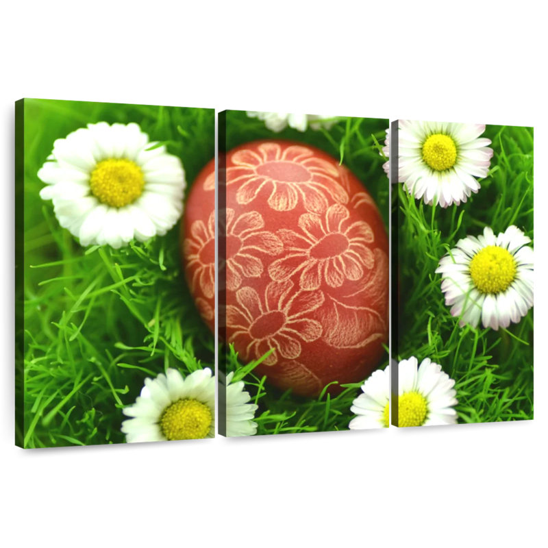 Œuf de Pâques floral Lelend, H 20 po x l 33 po