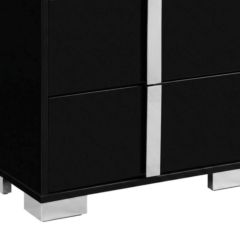 Carson W Table de chevet, Black
