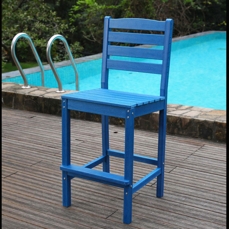HDPE Bar Height Adirondack Stool
