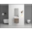 Ensemble de meuble-lavabo simple 18,11 po avec plateau en résine Sanieya-971253821