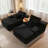Cloud Sectional Sofa with Double Chaise Lounge and Plush Fabric Comfort