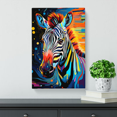 Zebra Futurism - Wrapped Canvas