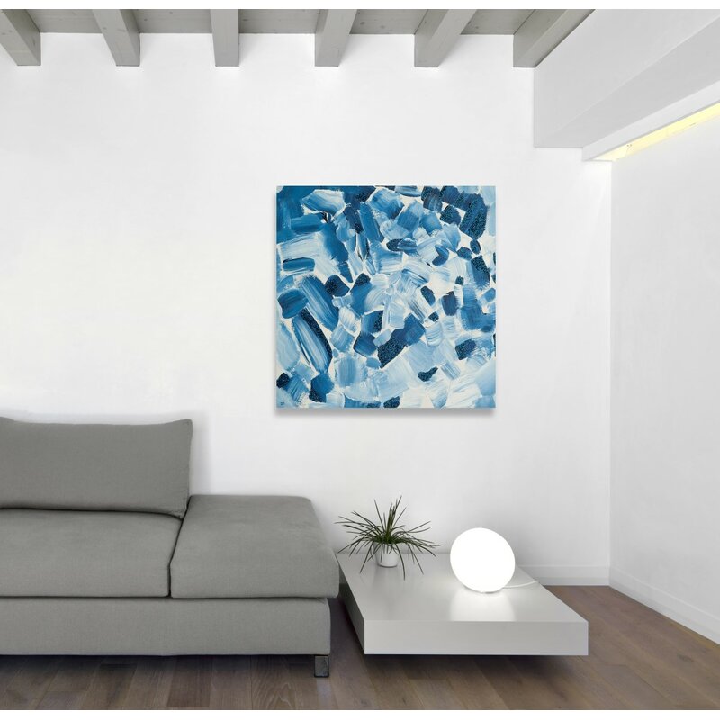 Ivy Bronx Blue On Canvas Print 