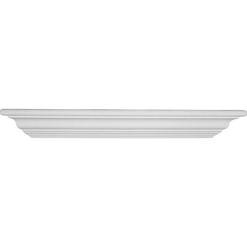 22.875'' White Classic Urethane Corner Shelf