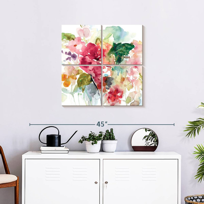 Citrus Floral Punch, 26" H x 26" W