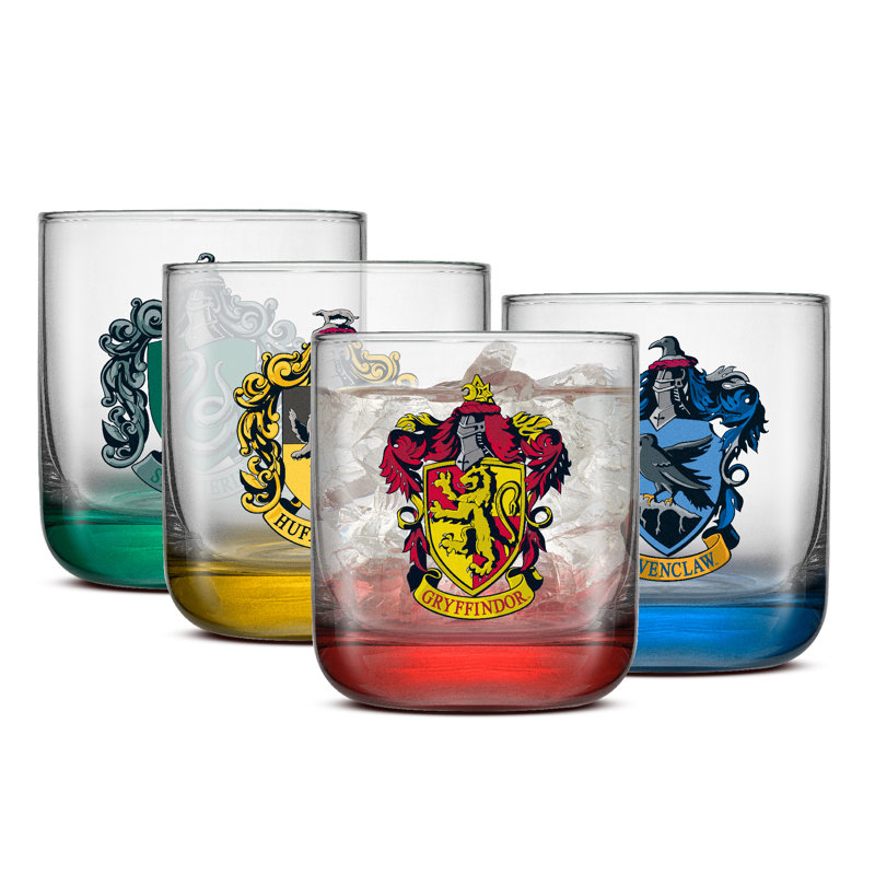Ensemble de 4 verres à whisky Harry Potter House Pride
