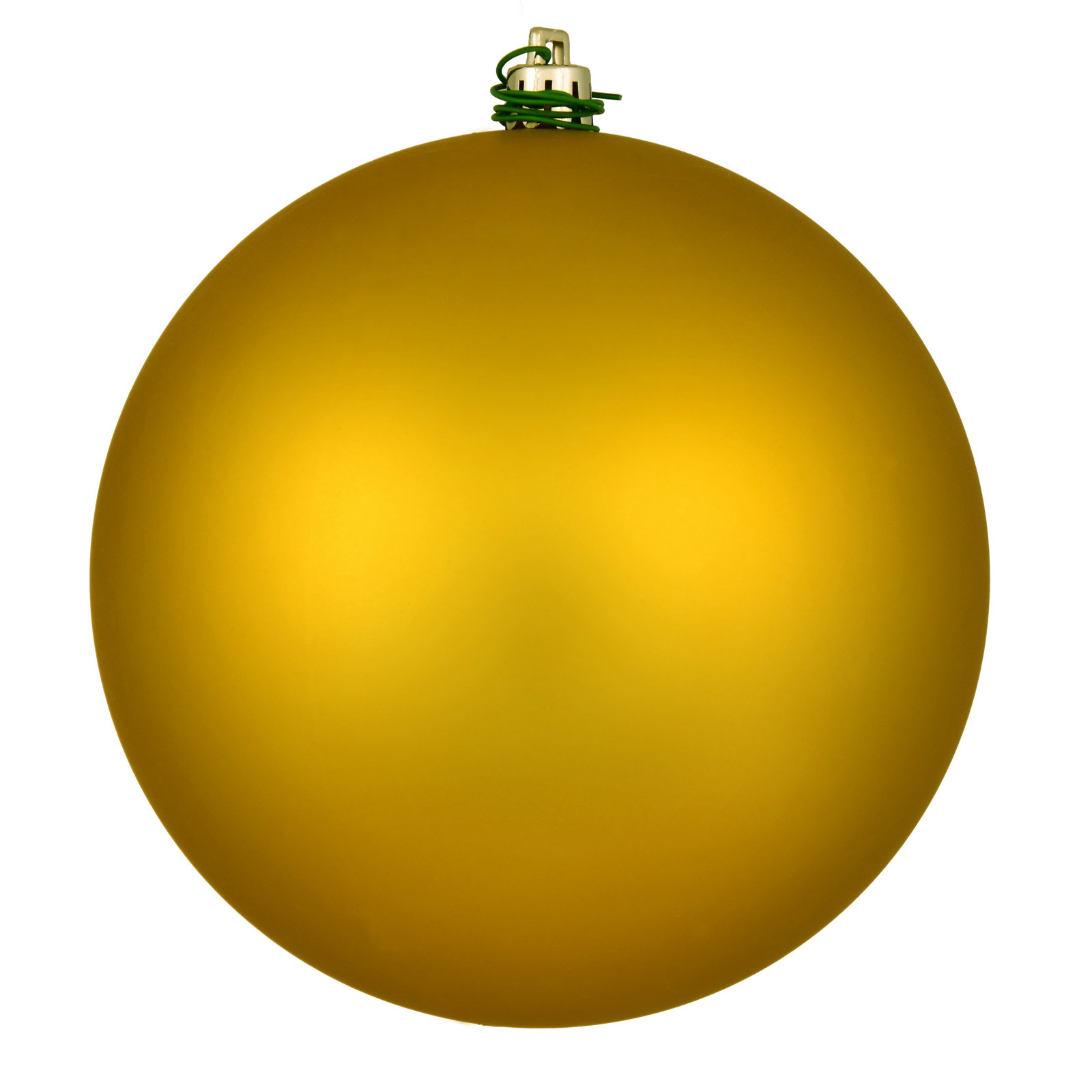 Holiday Décor Ball Ornament, 2.75" H x 2.75" W x 2.75" D, Matte Medallion Gold