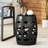 Modern Black Metal Accent Table With Elegant Iron Cut Detail, 16.5"X16.5"X20.75", No Assembly, Powder-Coated Frame Chic Pattern, 16.39"X16.39"X19.89",-254171965