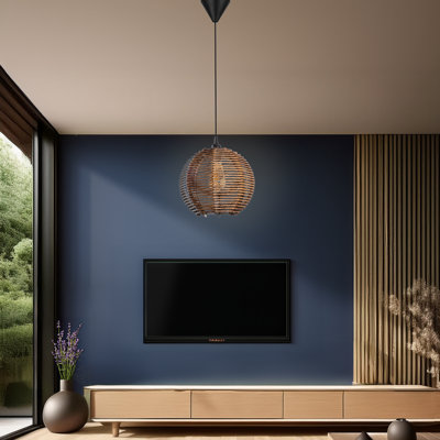 Luminaire suspendu en bois