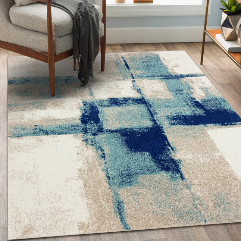 Bellicent  Abstract Indoor Rug, Rectangle 8' x 10'